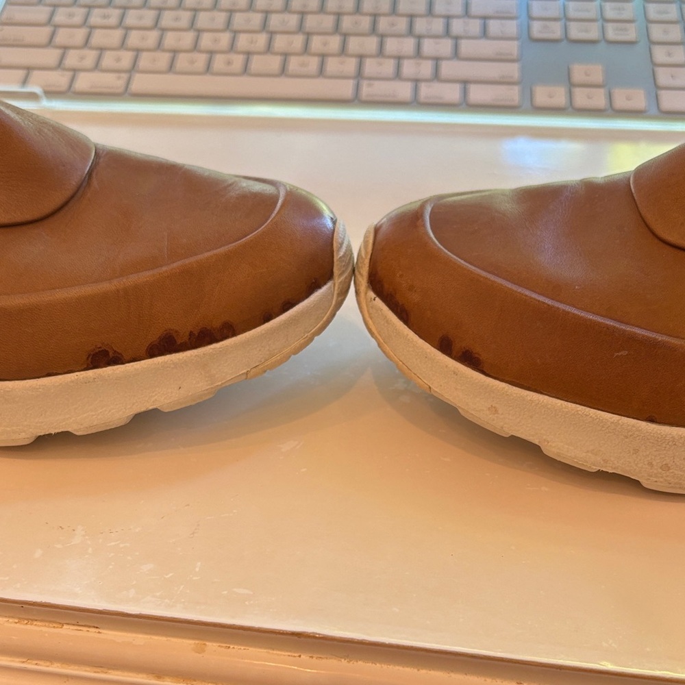 Nike Women's Air Max Thea Leather Slip On Sneakers Tan - Picture 6 of 8